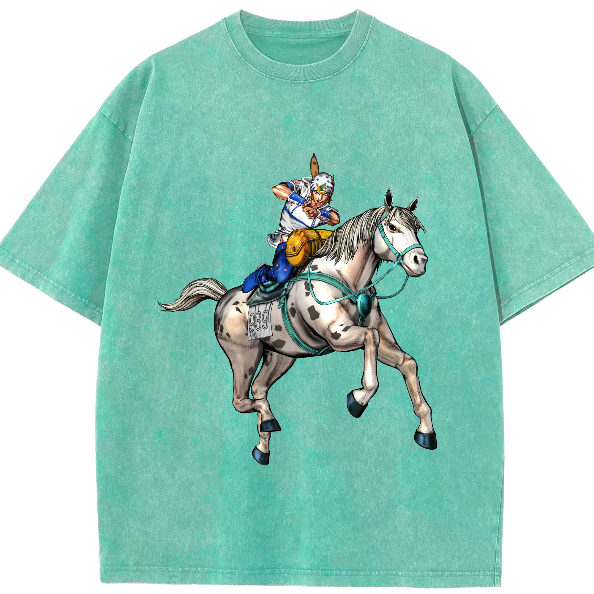 （画像用） ジョジョの奇妙な冒険 ジョナサン?ジョースター JoJo's Bizarre Adventure Jonathan Joestar 綿100% ヴィンテージ風 半袖Tシャツ（フロントプリント）